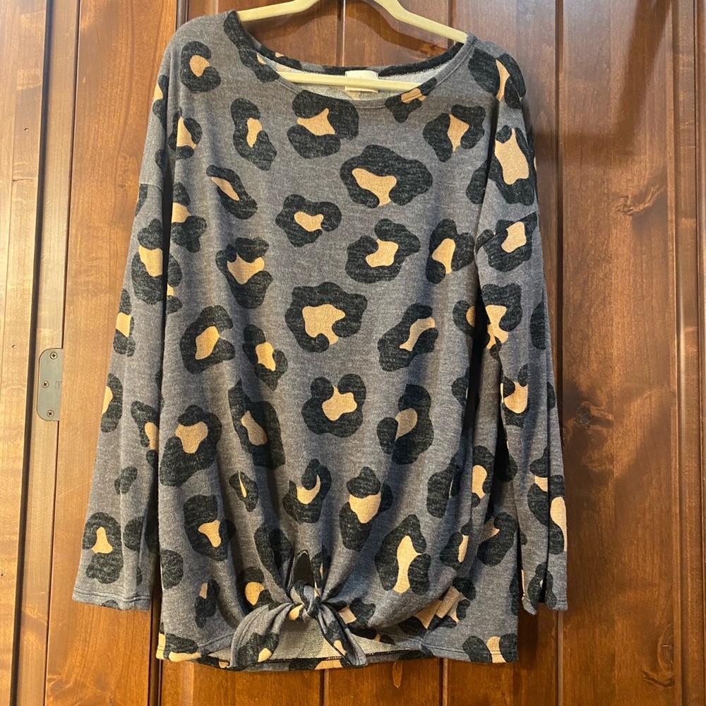NWOT Bibi Tie Front Sweater